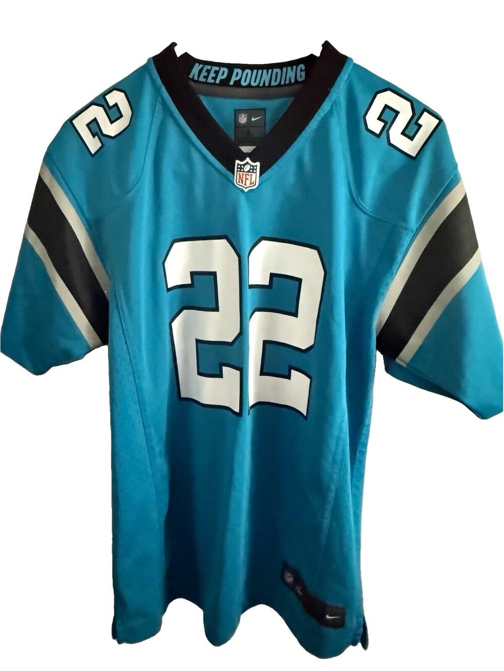 Nike Carolina Panthers Christian McCaffrey #22 NFL Jersey Men’s L Blue